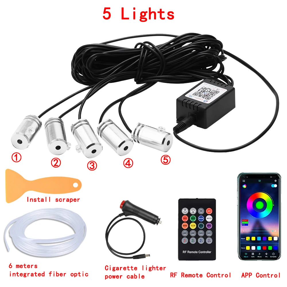LED Car Interior Ambient Strip Lights