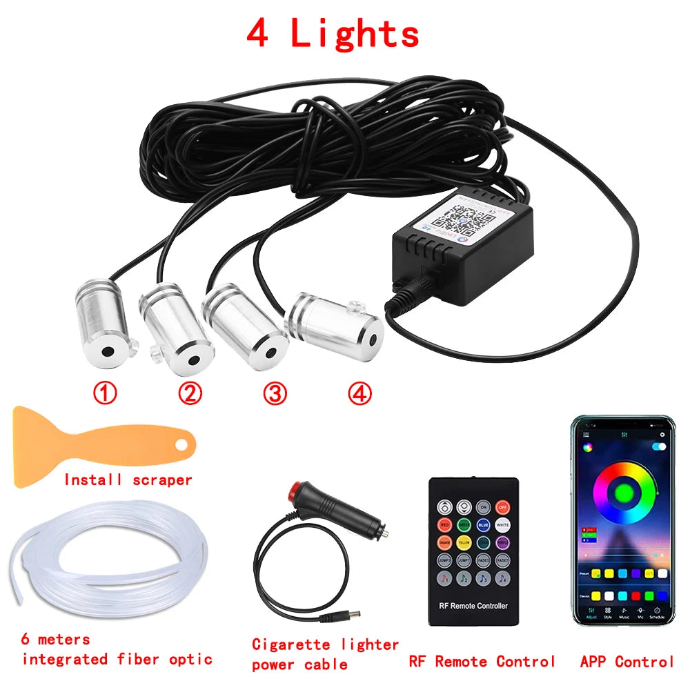 LED Car Interior Ambient Strip Lights