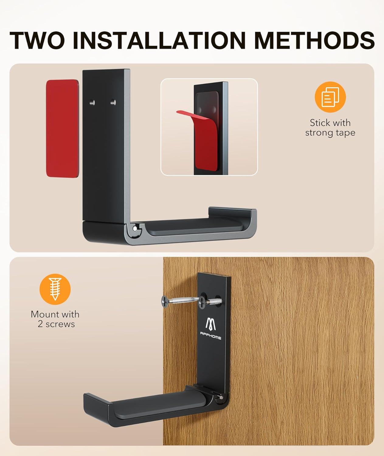 Headphone Stand Hanger Foldable Wall Hooks.