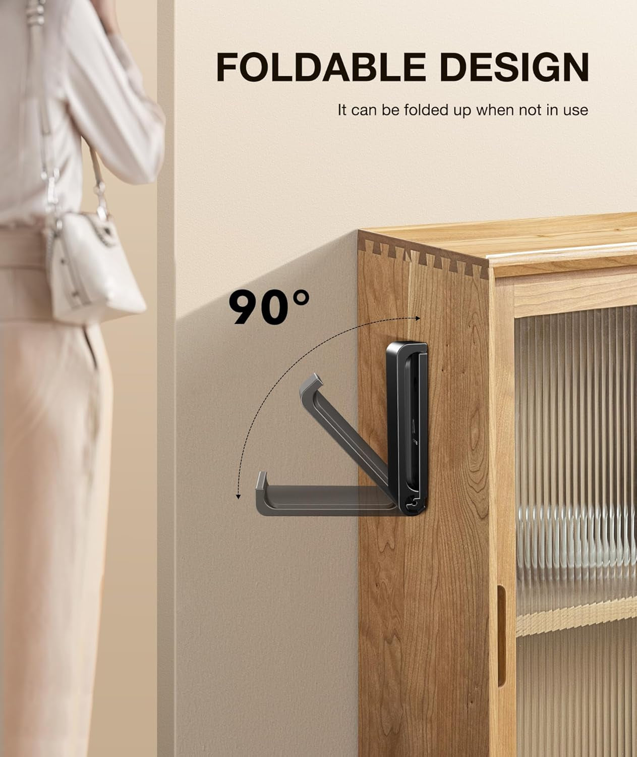 Headphone Stand Hanger Foldable Wall Hooks.