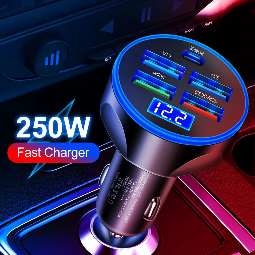 4Usb PD 250W Fast Charging Phone Adapter