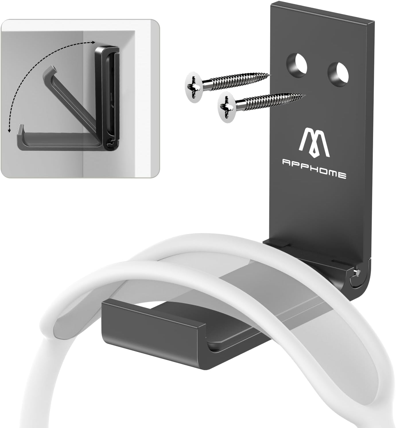 Headphone Stand Hanger Foldable Wall Hooks.