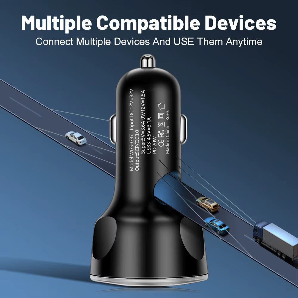 4Usb PD 250W Fast Charging Phone Adapter