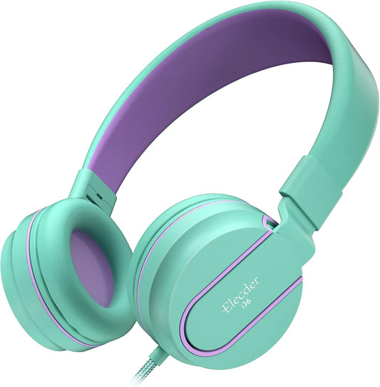I36 Kids Headphones Children Foldable Adjustable on Ear Headphones